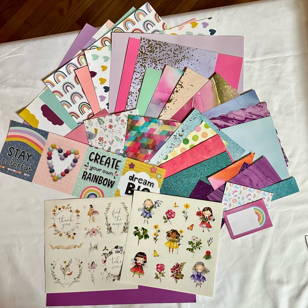Fairy Fun Pack #1 - Destash- Junk Journal, Planner, and Scrapbook creation sets
